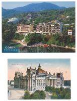 48 db főleg MODERN külföldi város képeslap / 48 mostly modern European town-view postcards