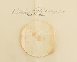 1928 A Pázmány Péter Tudományegyetem által kiadott orvosi diploma, szárazpecséttel, okmánybélyeggel ...