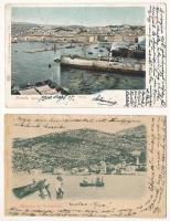 17 db RÉGI osztrák város képeslap vegyes minőségben / 17 pre-1945 Austrian town-view postcards in mi...