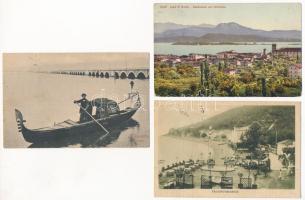 6 db RÉGI olasz város képeslap vegyes minőségben / 6 pre-1945 Italian town-view postcards in mixed q...