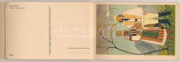 Erdély Örök Egyetlen Miénk! - 16 db régi erdélyi irredenta művészlap egy képeslapfüzetben Gebhardt é...