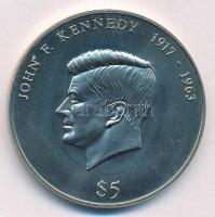 Libéria 2000. 5D Cu-Ni John F. Kennedy kapszulában T:BU Liberia 2000. 5 Dollars Cu-Ni John F. Kennedy in capsule C:BU