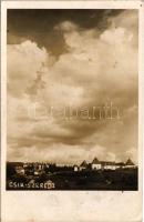 1940 Csíkszereda, Miercurea Ciuc; Mikóvár (kaszárnya) / castle, military barracks. Seiwarth Foto (ragasztónyom / glue marks)