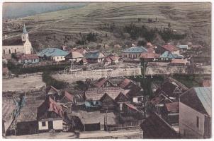 1917 Borsa (Máramaros), látkép, templom. Vider Hers kiadása / general view, church (EK)