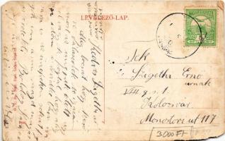 Bánffyhunyad, Huedin; Kossuth utca, Római katolikus templom W. L. Bp. 7082. 1910-13. 1096. / street,...