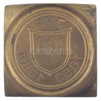 DN JHS 100 Jahre 1853-1953 bronz szárazpecsét véset (40x40mm)