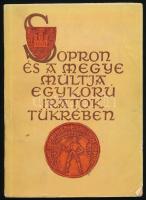 Horváth Zoltán: Sopron és a megye múltja egykorú iratok tükrében. Sopron, 1964, magánkiadás (Győr-Sopron megyei ny.), 206+(2) p.+5 t. (egy kihajtható). Kiadói papírkötés, sérült gerinccel. A szerző által DEDIKÁLT példány.