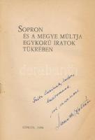 Horváth Zoltán: Sopron és a megye múltja egykorú iratok tükrében. Sopron, 1964, magánkiadás (Győr-So...