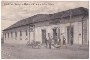 Aranyosgyéres, Campia Turzii; Vajna Gábor üzlete / shop (EK)