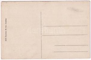 Kolozsborsa, Borsa; község látképe. Ábrahám M. özvegye kiadása / general view