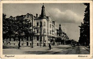 Nagyvárad, Oradea; Rákóczi út, villamos / street, tram (EK)