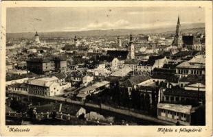 1941 Kolozsvár, Cluj; Kilátás a Fellegvárról / view from the castle hill (EK)