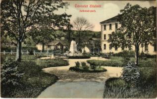 1911 Zilah, Zalau; Szikszai park. Seres Samu kiadása / park (EK)