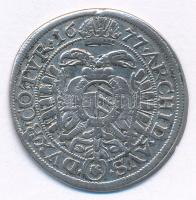 Ausztria 1677. 6kr Ag "I. Lipót" Bécs T:2,2- patina Austria 1677. 6 Kreuzer Ag "Leopo...