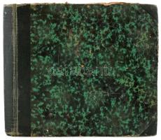 1942-1943 Komárom-Öregvári kiképzésen résztvevő katona részletes, kézzel írt naplója, fotókkal (bala...