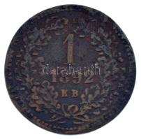 1892KB 1kr Cu "Fiume címer" Körmöcbánya T:2-,3 több durva ph. Hungary 1892KB 1 Kreuzer Cu ...