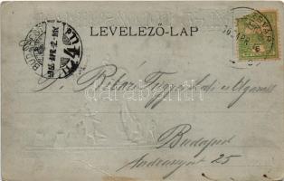 1905 Kolozsvár, Cluj; Mátyás király szobor. Tervezte Fadrusz János. Kováts P. fiai kiadása - domborn...