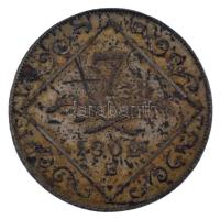 1802B 7Kr Ag "I. Ferenc" Körmöcbánya (4,36g) T:AU,XF patina Hungary 1802B 7 Kreuzer Ag &qu...