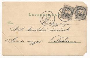 1898 (Vorläufer) Késmárk, Kezmarok; Városháza, Magas Tátra, Fő tér, Lyceum új épülete / Vysoké Tatry...