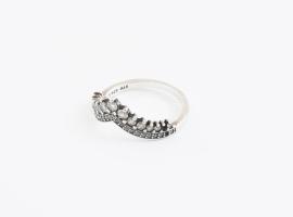 Ezüst(Ag) gyűrű, Pandora jelzéssel, méret: 54, bruttó: 2,5 g
