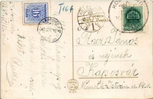 1940 Kolozsvár, Cluj; Piata Unirii / Fő téri részlet / main square + "1940 Kolozsvár visszatért...