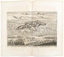 1698 "Canischa", Nagykanizsa látképe, alul jelmagyarázattal, In: Merian, Matthäus: Theatru...