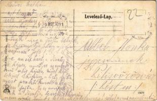 1919 Salgótarján, Somlyói vasbeton híd, vasúti híd. Klein Károly kiadása (EB)