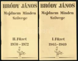 1987 Bródy János majdnem minden szövege 1-3 füzet- Zeneműkiadó