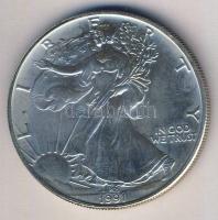 USA 1991. 1$ Ag 1oz. "Liberty" T:1