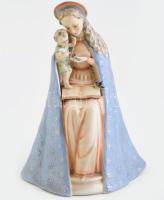 Hummel Madonna a kisded Jézussal. Mázas kerámia, jelzett, ragasztással. 23 cm