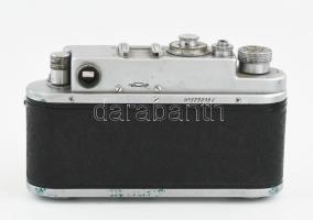 Zorki-4 szovjet fényképezőgép, Jupiter-8 f 1:2 50 mm objektívvel, eredeti, bőr tokjában / Vintage Ru...