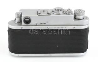 Zorki-4 szovjet fényképezőgép, Jupiter-3 f 1:1,5 50 mm objektívvel, eredeti, bőr tokjában