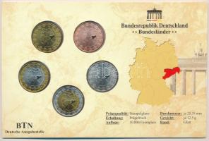 Németország ~2000. "Szabad tudomány" kétoldalas emlékérem szett (5xklf) díszkartonban T:1-...