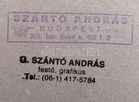 G. Szántó András (1937-2002), Munkásasszony. Fotó, papír, kartonra kasírozva, hátoldalán pecséttel j...