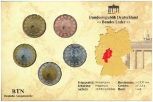 Németország ~2000. "Hessen" kétoldalas emlékérem szett (5xklf) díszkartonban T:1-
Germany...