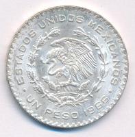 Mexikó 1966. 1P Ag T:1-,2 Mexico 1966. 1 Peso Ag C:AU,XF Krause KM#459