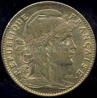 Franciaország 1901. 10Fr Au 3,2258g "Kakas" T:2/3+