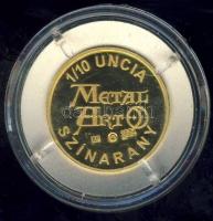 DN Árpádházi Szent Erzsébet Au 1/10uncia / 3,1g T:PP hozzá való díszdobozban, tanúsítvánnyal