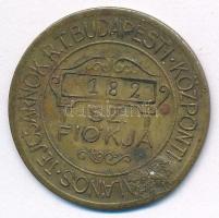 ~1930. "Üvegbetétjegy / Budapesti Központi Általános Tejcsarnok R.T. 182. sz. fiókja" üveg...