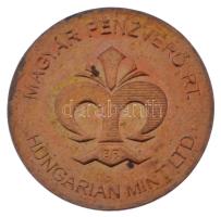 DN "Magyar Pénzverő Rt. / Szent Eligius" kétoldalas bronz látogatói érme (20mm) kis patina
