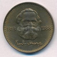 Mongólia 1988. 1T Al-bronze Karl Marx T:2 Mongolia 1988. 1 Tögrög Al-bronze Karl Marx C:XF Krause KM#52