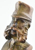 Ferenc József (1830-1916) osztrák császár, magyar király, bronz fejes bot, szép állapotban, h: 90 cm