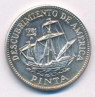 Kuba 1981. 5P Ag "Pinta" T:1 patina Cuba 1981. 5 Pesos Ag "Pinta" C:UNC patina Krause KM#71