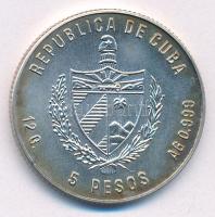 Kuba 1981. 5P Ag "Nina" T:1 patina
Cuba 1981. 5 Pesos Ag "Nina" C:UNC patina
K...