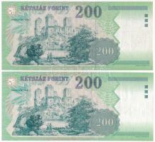 1998-2002. 200Ft (2x) T:III szép papír
Adamo F53F