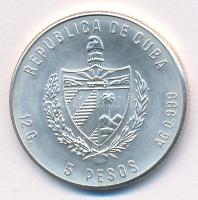 Kuba 1982. 5P Ag "Citrus" T:1 patina
Cuba 1982. 5 Pesos Ag "Citricos" C:UNC pat...