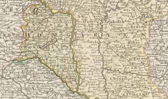 cca 1769 Isaak Tirion (1705-1769): "Nieuwe Kaart van 't Koninkryk Hongaryen en Zevenbergen...