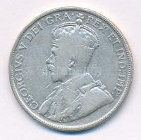 Kanada 1919. 50c Ag V. György T:3 ph. Canada 1919. 50 cents Ag George V C:F edge error Krause KM#25