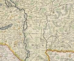1752 Bowen, Emanuel (1694 -1767): " A New and Accurate Map of the Kingdom of Hungary and Princi...