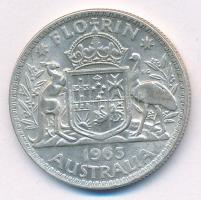 Ausztrália 1963. 1Fl Ag "II. Erzsébet" T:2,2- Australia 1963. 1 Florin Ag "Elisabeth ...